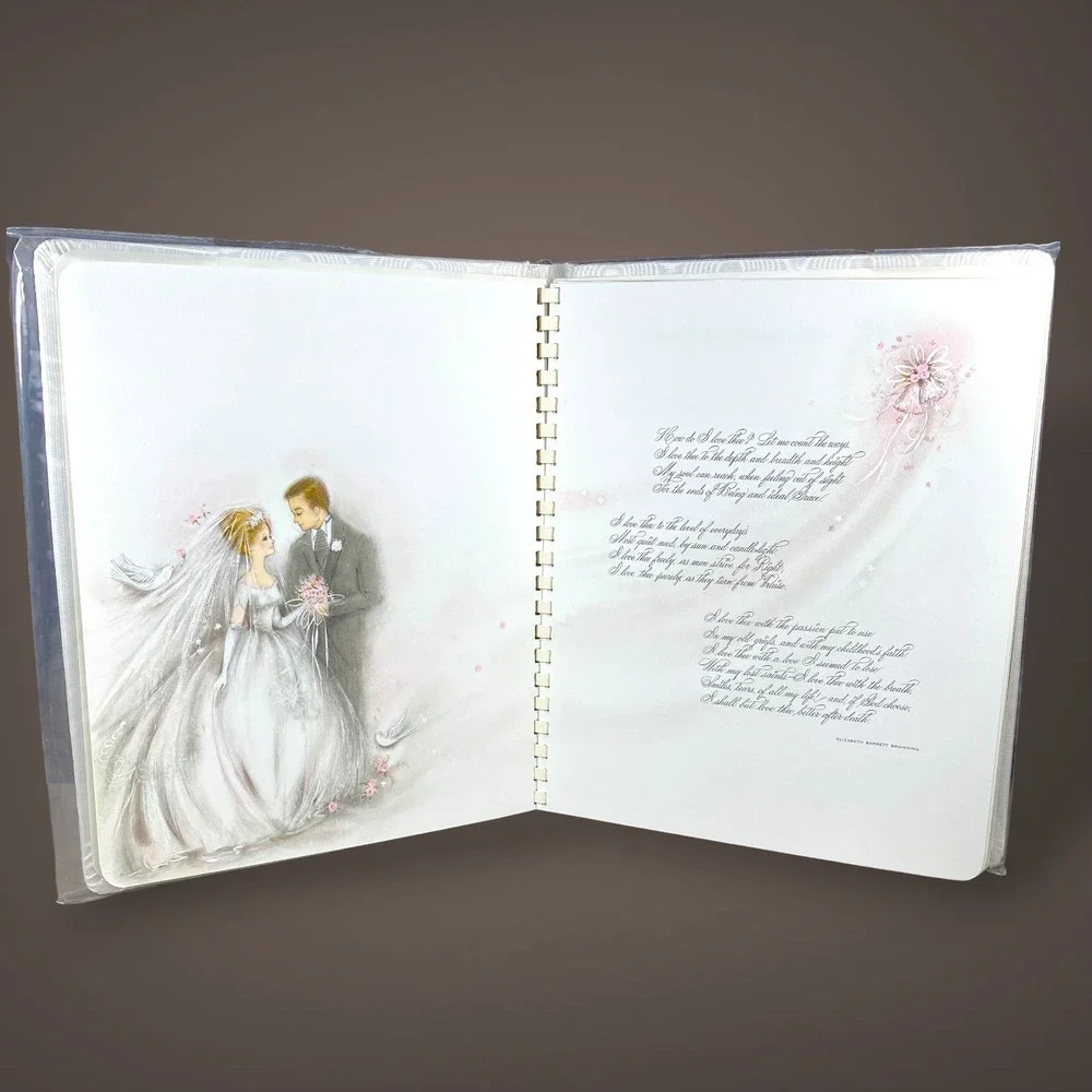 Hallmark Wedding Memory Book Photo Scrapbook Album New Box 1970s Vintage